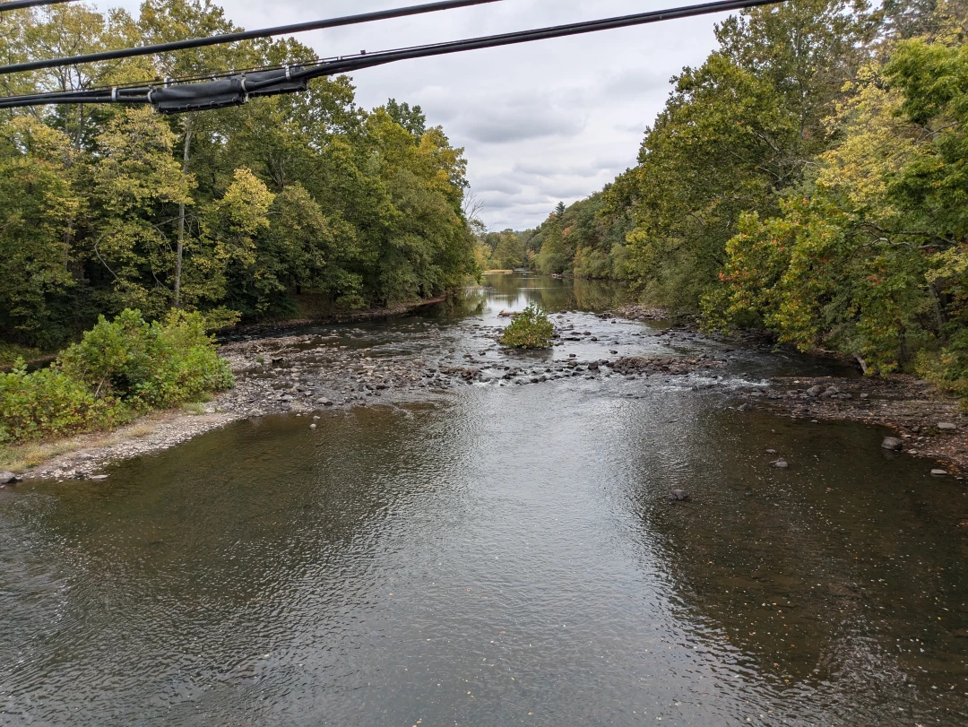 Perkiomen Creek. I thought it was a river. A creek to me is crossable on foot